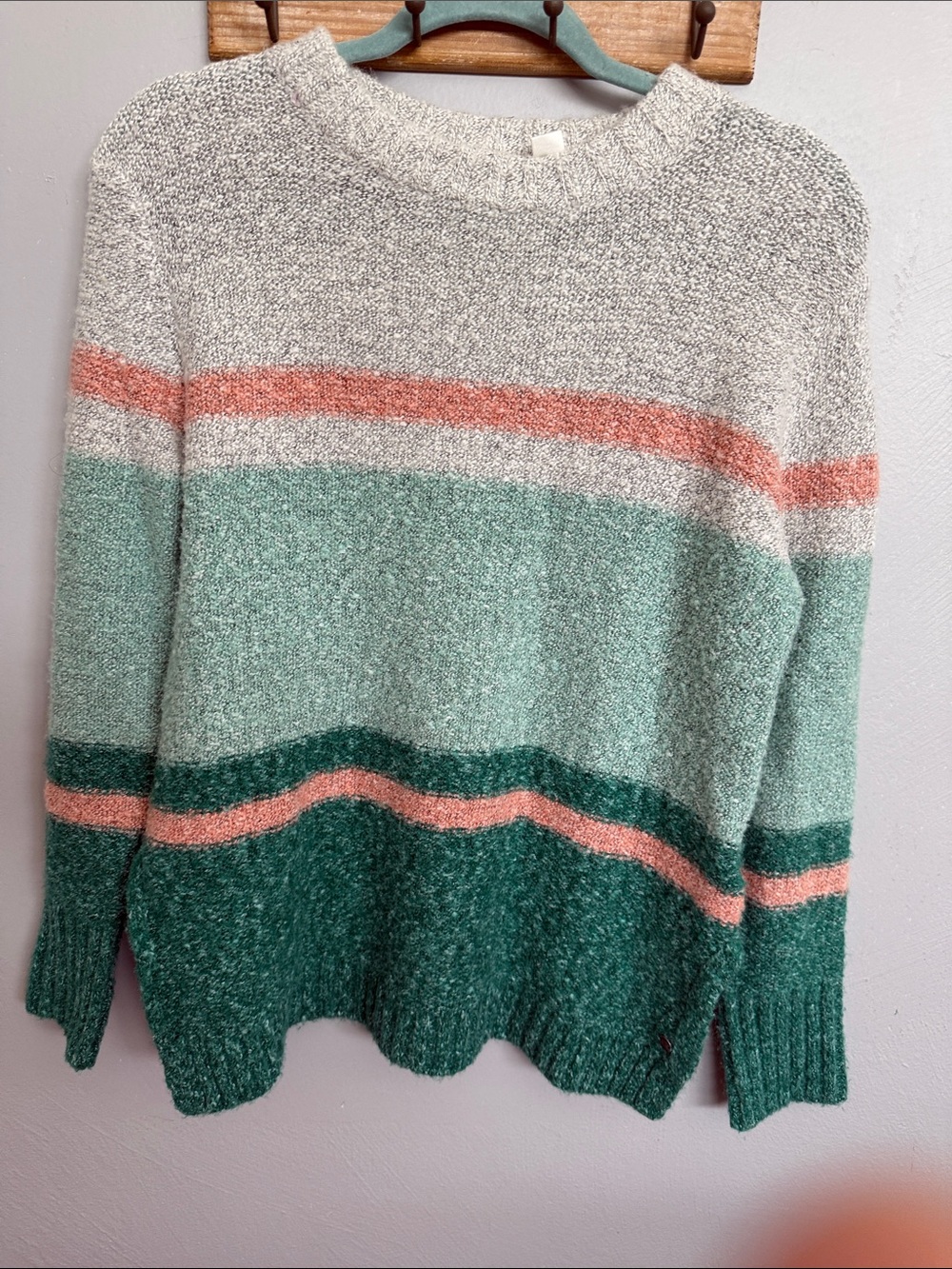 Roxy Striped Crew Neck Sweater